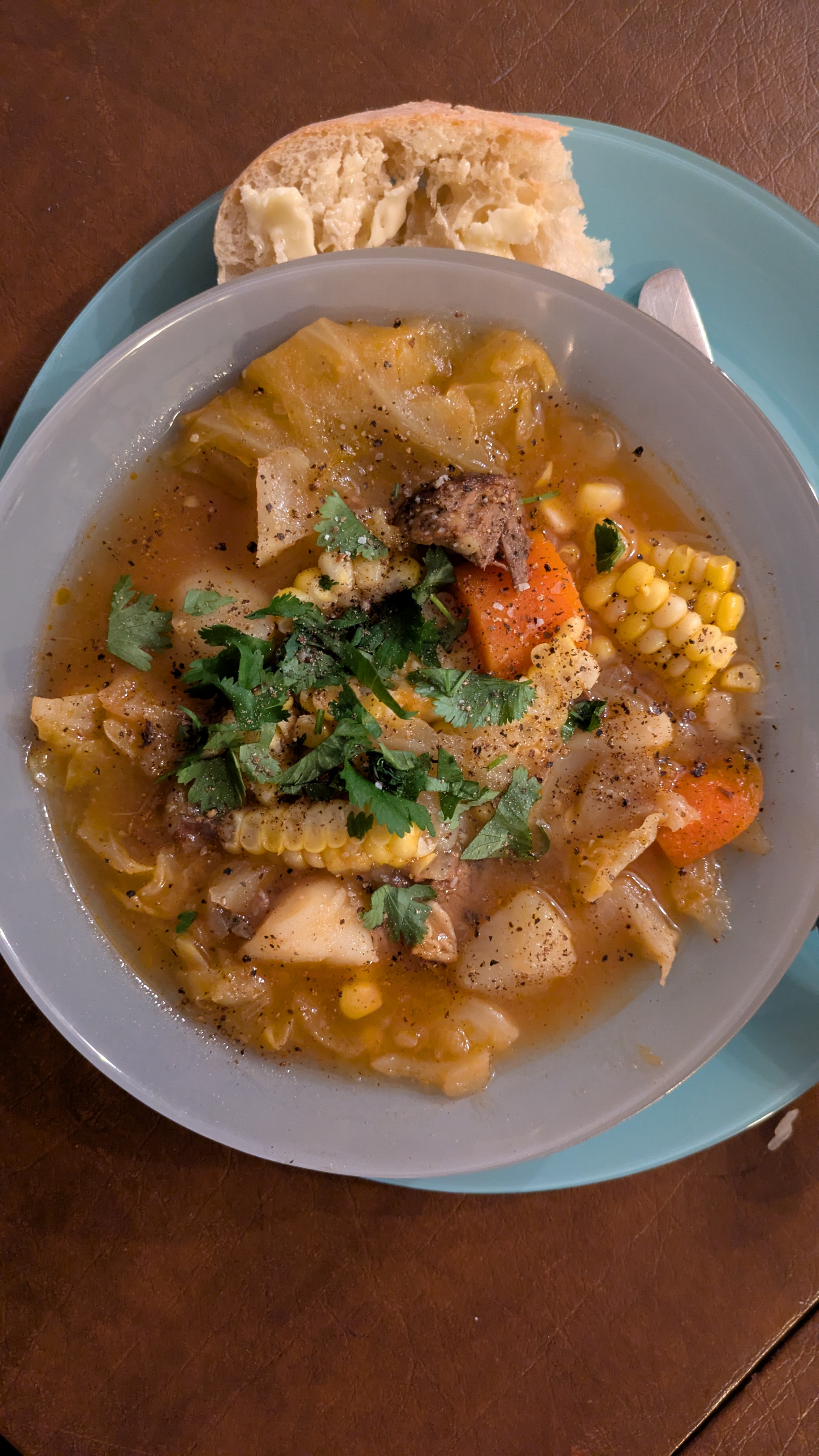 Spicy Chicken and Corn Soup